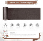 KING MOUNTAIN Leather Repair Patch, 4 x 63 Inches self Adhesive Leather Repair - Image 2