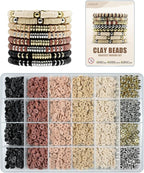 ClaBead Bracelet Making Kit 3200Pcs, Clay Beads Bracelet Kit by ClaBead