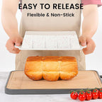 Vinino 2 Pack XLarge Nonstick Silicone Loaf Pans 12.5 x 5.5'' - Image 3