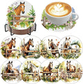 Zythron 8 Pack Horse Diamond Art Coasters, Diamond Painting Coasters Kits | by Zythron