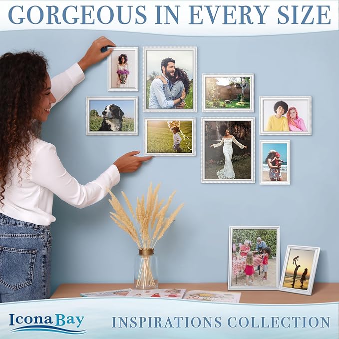 Icona Bay 4x6 Picture Frames, 6 Pack, Contemporary, Inspirations | These Icona - Image 5