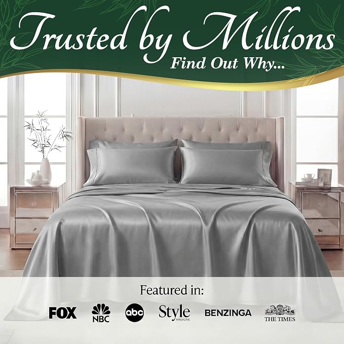 DECOLURE 100% Viscose Derived from Bamboo Sheets King Size - Image 5