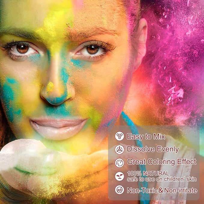 CHANGTIKEJI Mica Powder，48 Colors - 10g/Bottle of Natural Pigment Powder - Image 7
