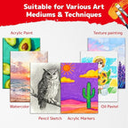 Simetufy 32 Pack 12x16 inch Large Flat Canvas Boards - Image 5