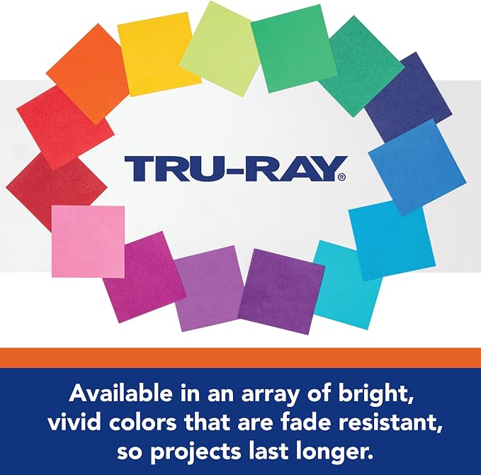 Tru-Ray Construction Paper 9x12" Warm Color Assortment - Image 4