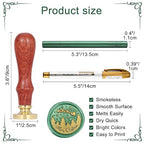 Yoption Wax Seal Kit, Santa Claus and Elk Wax Seal Stamp, Wine Packages - Image 7
