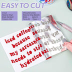 VINYL FROG Shimmer Adhesive Vinyl 12"x60" Red Glitter Craft Permanent Vinyl - Image 2