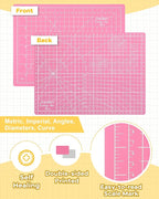 Density-upgraded 9"x12" Self Healing Cutting Mat, Idemeet Rotary Sewing Mat - Image 4