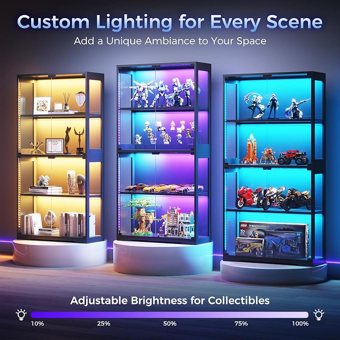 AODK 2-Pack Display Cabinet - Image 4
