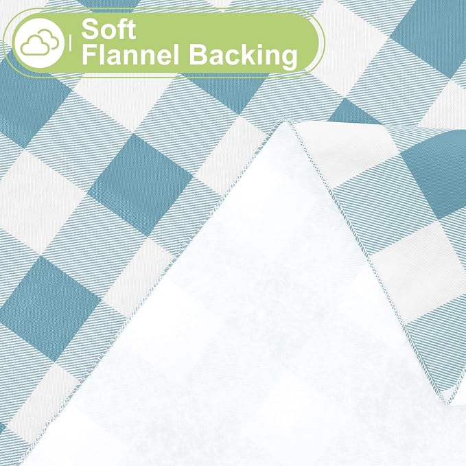 Smiry Rectangle Table Cloth, Waterproof Vinyl Tablecloths - Image 4