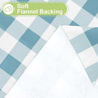 Smiry Rectangle Table Cloth, Waterproof Vinyl Tablecloth - Image 4