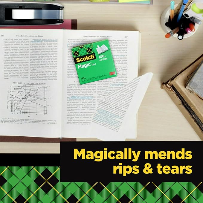 Scotch Magic Tape with Scotch Desktop Dispenser, 6 Rolls of 3/4" x 1000" | Plus - Image 6