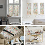 Ranzdn Window Privacy Film, Stained Glass, Static Cling, 35.4" x 157.4" | No - Image 5