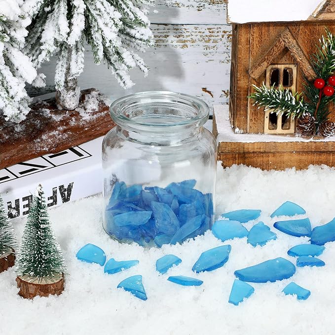 Jetec 11 oz Sea Glass for Crafts Pieces Decor Flat Frosted Sea Glass Vase - Image 5