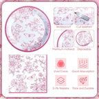 Zhehao 120 Pcs Disposable Paper Plates and Napkins Bulk Birthday Party - Image 4