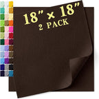 Felt Fabric Sheet 18 x 18 Inch, 1.6mm Thick | Soft and Flexible Nonwoven by MIGLORIA