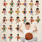48 Set Basketball Bulletin Board Decors Basketball Players Cutouts Basketballs - Image 5