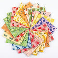 HunnmingRe 20 Pcs 10''x10'' Summer Fruit Quilting Fabric Square Lemon by HunnmingRe