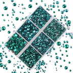 4000Pcs Mixed Size Hot Fix Round Crystals Gems Glass Stones Hotfix Flat Back - Image 5