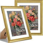 Vittanly 10x14 Picture Frames Set of 2, Ornate Vintage Photo Frame by Vittanly