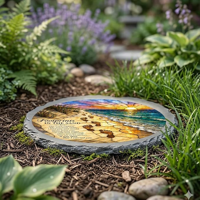 Magnolia Garden 10-Inch Footprints in the Sand - Image 4