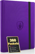 Premium 9 Pocket Card Binder for 360 Cards, Fabmaker PU Cover Trading Card by Fabmaker