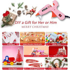 Glue Gun, Mini Hot Glue Gun Kit - Image 4