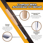 High-Quality Wood Carving Tools Set of 4 Fishtail Chisels and Gouges, Razor - Image 5