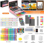 Soucolor 192-Pack Deluxe Art Supplies, Drawing Painting Sets, Teen Girl Gifts | - Image 2
