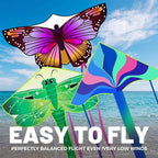 3 Pack Large Kites, Butterfly Delta Dragonfly Kites Easy to Fly | - Image 4