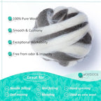 Kondoos Natural Wool roving, 2 OZ. Best Wool - Image 3