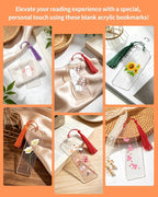 【40 Packs Bulk】 Clear Acrylic Bookmarks Blanks 6" x 2" - Image 5