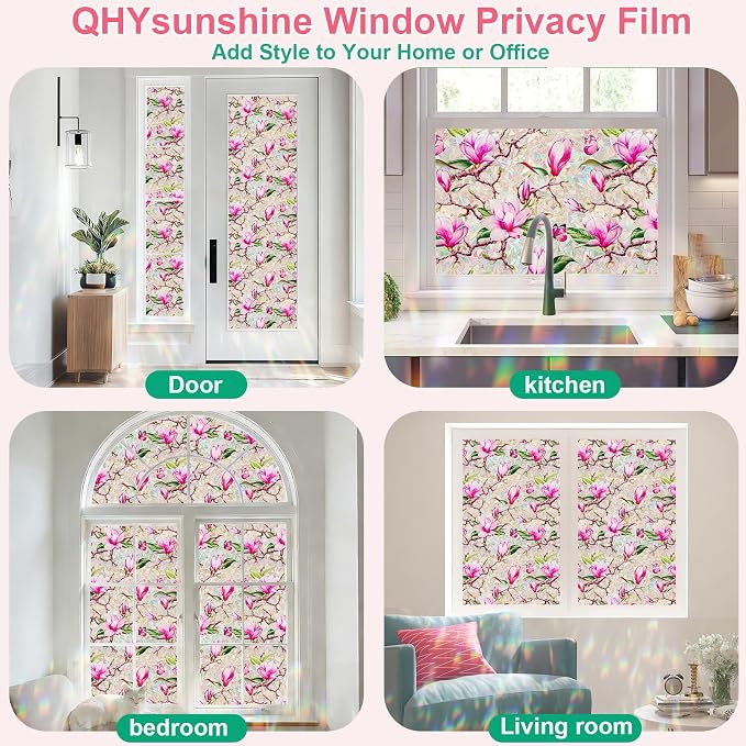 Window Privacy Film Stain Glass Window Film Rainbow Window Film Window clings - Image 6