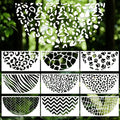 Geometric Texture Stencils for Crafts Reusable 9Pcs Stencils | DIY Art Painting by Unknown