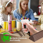 MATUFF Brown Hot Glue Sticks Mini 0.27" x 5.9 inches, Hot Melt Mini Colored - Image 6