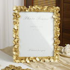 8x10 Picture Frame Gold Picture Frames, Vintage Ornate Frame Leaf Textured - Image 2