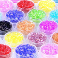 12 Box Transparent Crushed Glass Craft Glitter by DIYCICO