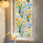 Daffodil Faux Stained Glass Window Film, Static Cling Window Film Decorative - Image 5