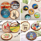 LESUMI Wood Slices with Bark, DIY Craft Supplies - Image 6