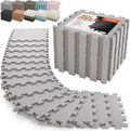 AIRHOP 18 PCS Gym Floor Mat, EVA Foam Puzzle Gym Mat, High-Density Interlocking by Airhop