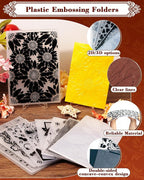 FIVEIZERO 8 Pcs Vintage Embossing Folders - Image 3