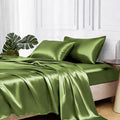MR&HM Satin Bed Sheets, Full Size Sheets Set by MRHM