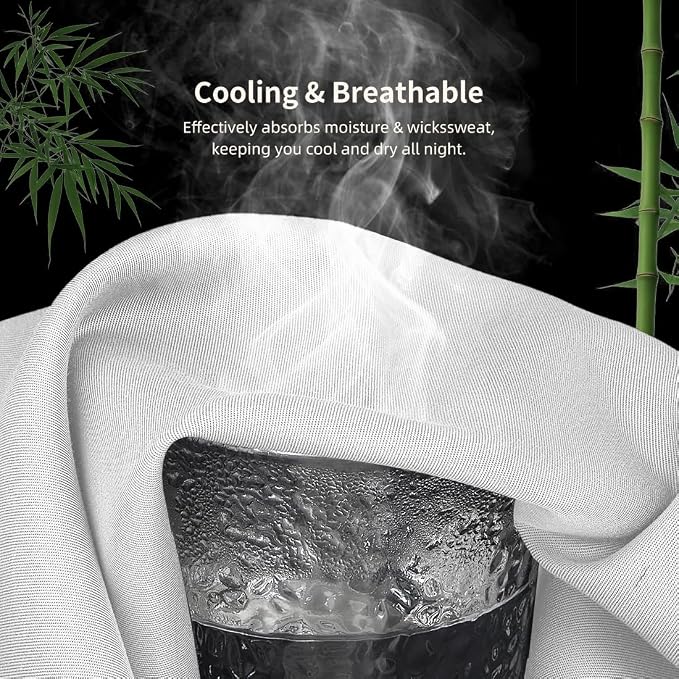 Standard Pillowcases, Cooling Viscose from Bamboo Pillow Covers - Image 4