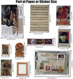 Esweny 200PCS Vintage Scrapbooking Supplies Kit - Image 3