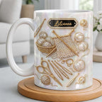 Personalized Crochet Mug for Women, Custom For Crochet Lover Gifts - Image 4