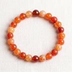 35pcs Smooth Natural Orange Agate Beads，10mm Dragon Vein Gemstone Round Loose - Image 4