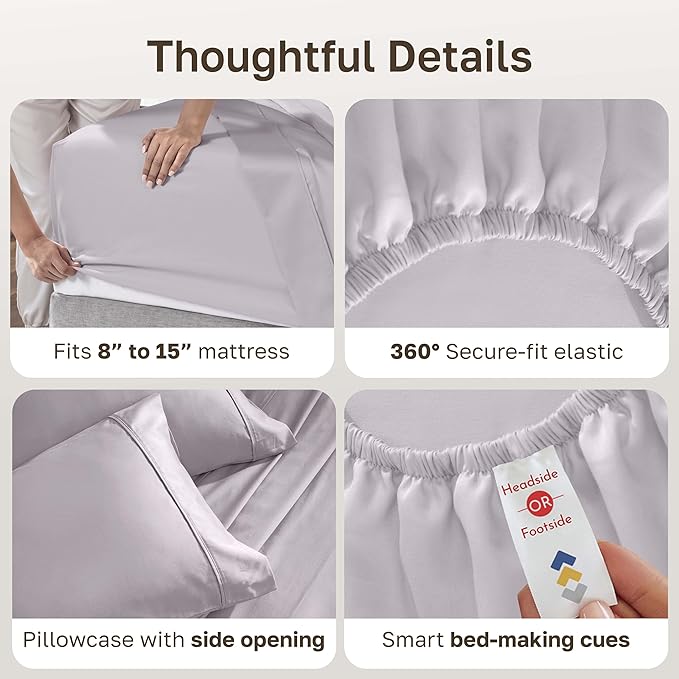 California Design Den Soft Twin XL 100% Cotton Sheet Sets, 400 Thread Count - Image 6