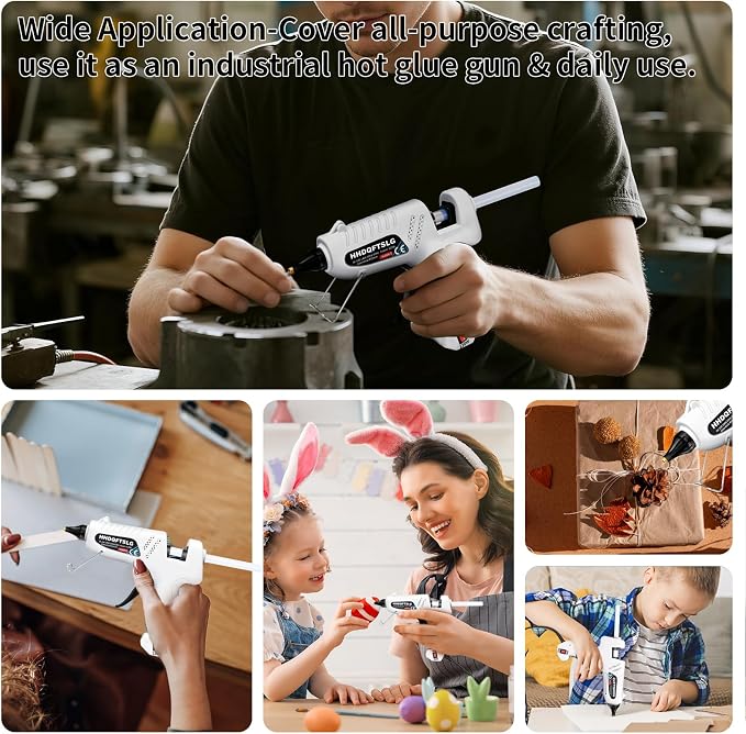 60/120W Full Size Hot Glue Gun Kit, Dual Power Glue Gun - Image 8