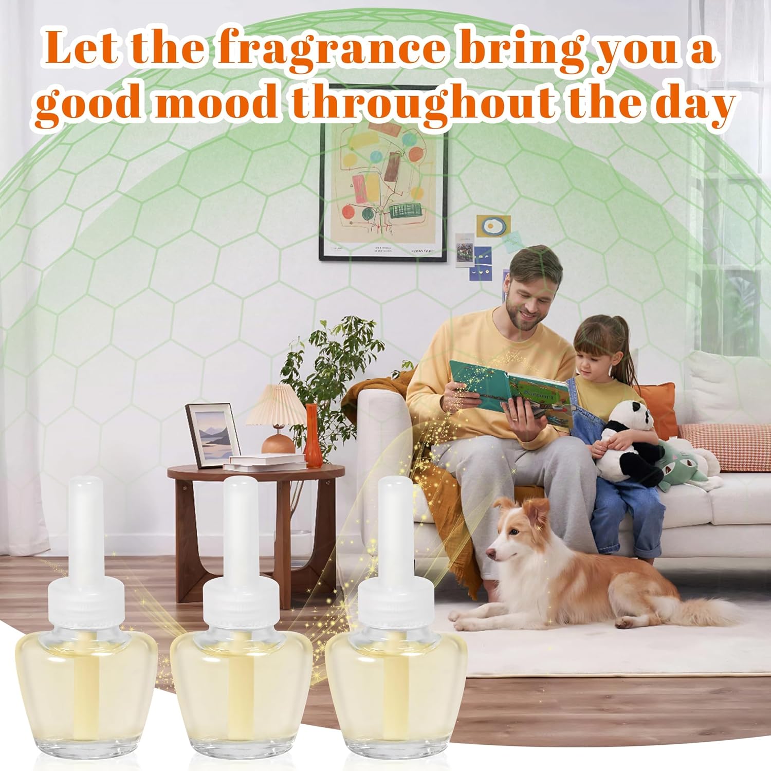 PlugIns Refills Air Freshener, Scented and Essential Oils for Home and Bathroom, Hawaiian, Jasmine, Cotton, Indoor Home Use, 12 Count, Compatible with Airwick, Compatible with Glade