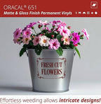 ORACAL 651 Matte Burgundy Vinyl Durable Roll Easy to Weed Permanent Adhesive - Image 3